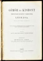 Hunfalvy János: Gömör és Kishont törvényesen egyesült vármegyének leírása. A Magyar Orvosok és Természetvizsgálók XII-ik, Rimaszombaton 1867-ben tartott nagygyűlése tagjainak emlékül. Szerkesztette ~. Pest, 1867. Emich Gusztáv ny. 1t.+(4)+CX+354+(7)p.+1 kihajt. mell. Aranyozott gerincű, foltos vászonkötésben. Címlap kijár, laza fűzés 2 kihajtható melléklet hiány.