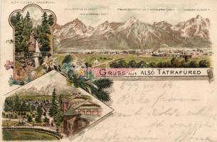 1899 Alsótátrafüred Litho