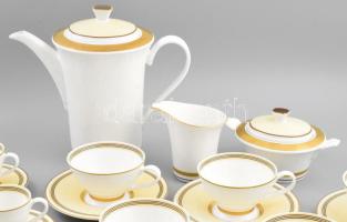Villeroy & Boch Vivian Gold 12 személyes mokkás és teás készlet. Aranyozott, jelzett, hibátlan. ...