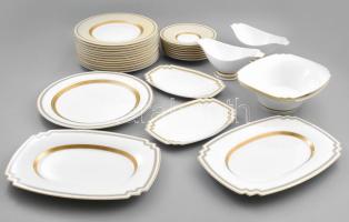 Villeroy & Boch Vivian 12 személyes exkluzív porcelán étkészlet. Aranyozott, jelzett, hibátlan. ...