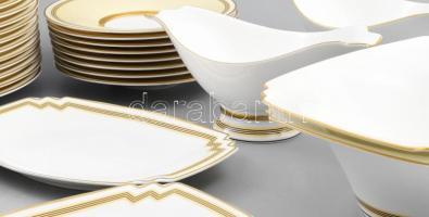 Villeroy & Boch Vivian 12 személyes exkluzív porcelán étkészlet. Aranyozott, jelzett, hibátlan. ...