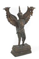 Garuda. Kambodzsa, cca XIX sz. közepe -vége, öntött bronz, kopással, m: 23 cm