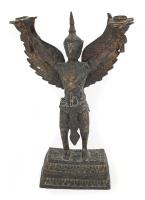 Garuda. Kambodzsa, cca XIX sz. közepe -vége, öntött bronz, kopással, m: 23 cm