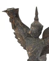 Garuda. Kambodzsa, cca XIX sz. közepe -vége, öntött bronz, kopással, m: 23 cm