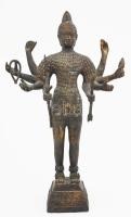 Durga. Kambodzsa, XIX. sz. vége. Öntött bronz, m: 33 cm