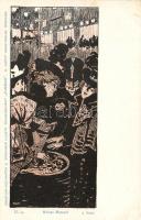 Jugend pc. Heisse Maroni litho s: Halmi