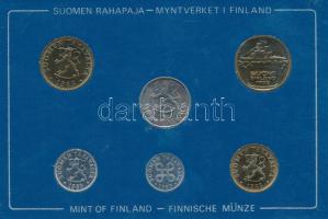 Finnország 1983. 5p-5M (6xklf) forgalmi sor plasztik tokban T:UNC
Finland 1983. 5 Pennia - 5 Markka...
