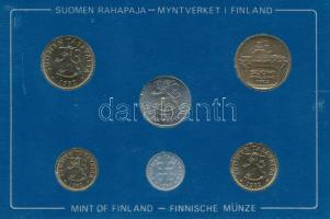 Finnország 1982. 5p-5M (6xklf) forgalmi sor plasztik tokban T:UNC a tok kissé sérült
Finland 1982. ...