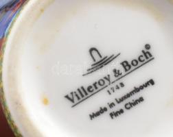 Villeroy & Boch 6 személyes exkluzív porcelán mokkás készlet, 1 hozzá való kanalakkal. Matricás,...