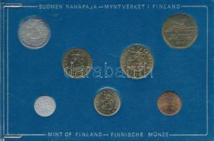 Finnország 1974. 1p-5M (7xklf) forgalmi sor plasztik tokban T:UNC a tok sérült
Finland 1974. 1 Penn...