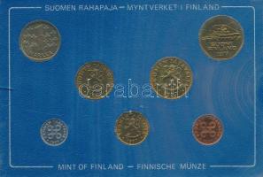 Finnország 1977. 1p-5M (7xklf) forgalmi sor plasztik tokban T:UNC a tok kissé sérült
Finland 1977. ...