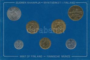 Finnország 1978. 1p-5M (7xklf) forgalmi sor plasztik tokban T:UNC a tok kissé sérült
Finland 1978. ...