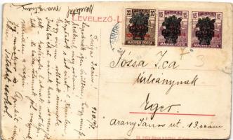 1920 Rozsnyó, Roznava; Fekete Sas szálloda. Búfy János kiadása / hotel (vágott / cut)