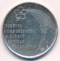Törökország 1973. 50L Ag "A köztársaság kikiáltásának 50. évfordulója" T:AU Turkey 1973. 50 Lira Ag "50th anniversary of Republic" C:AU Krause KM#902