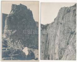 Zernest, Zernyest, Zarnesti; - 5 db régi fotó képeslap. G. Oprean felvételei / 5 pre-1945 photo post...