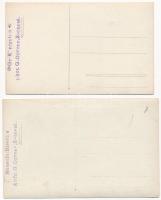 Zernest, Zernyest, Zarnesti; - 5 db régi fotó képeslap. G. Oprean felvételei / 5 pre-1945 photo post...