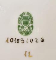 Zsolnay pillangó mintás hamuzó, jelzett, hibátlan, d: 15 cm