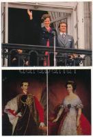 30 db MODERN motívum képeslap: uralkodók és politkusok / 30 modern motive postcards: royalties and p...