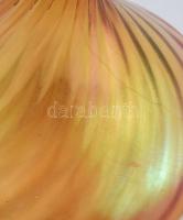 Lötz szecessziós váza, irizáló fújt üveg, szép állapotban. Jelzés nélkül. Hibátlan. Ausztria 1900 kö...