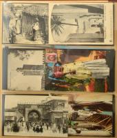 Képeslap gyűjtemény, 300 db régi főleg tengerentúli képeslap albumban. Érdekes, vegyes anyag. / Coll...