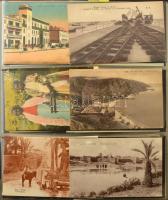 Képeslap gyűjtemény, 300 db régi főleg tengerentúli képeslap albumban. Érdekes, vegyes anyag. / Coll...