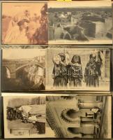 Képeslap gyűjtemény, 300 db régi főleg tengerentúli képeslap albumban. Érdekes, vegyes anyag. / Coll...