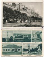 21 db főleg RÉGI történelmi magyar város képeslap vegyes minőségben / 21 mostly pre-1945 historical Hungarian town-view postcards in mixed quality from the Kingdom of Hungary