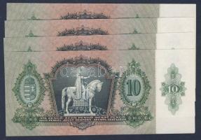 1936. 10P (4x) egymás utáni sorszámokkal T:I
