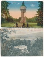 21 db főleg RÉGI történelmi magyar város képeslap vegyes minőségben / 21 mostly pre-1945 historical ...