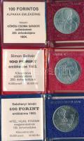 1983. 100Ft alpakka "Simon Bolivar" + 1983. 100Ft alpakka "Széchenyi István" + 1...