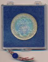 1976. 200Ft Ag "II. Rákóczi Ferenc" plombált MNB tokban T:BU patina Adamo EM56