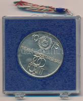 1975. 200Ft Ag "Felszabadulás" sérült, plombált "MNB" tokban T:BU patina Adamo E...