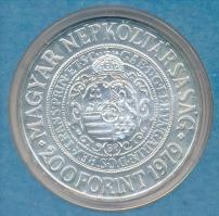 1979. 200Ft Ag "Bethlen Gábor" fekete MNB tokban T:BU patina Adamo EM58