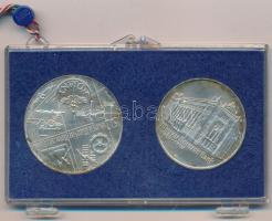 1974. 50Ft Ag "50 éves a Magyar Nemzeti Bank" + 100Ft Ag "50 éves a Magyar Nemzeti Ba...