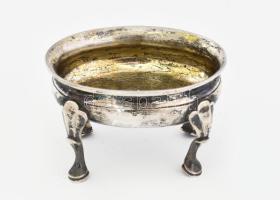 Antik ezüst fűszertartó 13 latos finomságjellel, SZD mesterjeggyel, 91 g 7,5x6 cm
