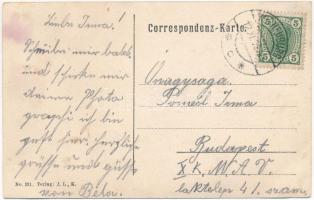 1906 Cs. és kir. vasúti és távirati ezred terhelési próbája, gőzmozdony, vonat / Belastungsprobe ein...