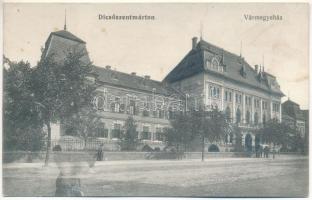 Dicsőszentmárton, Tarnaveni, Diciosanmartin; Vármegyeháza / county hall (fl)