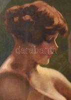 Eduardo Forlenza (1861-1934): Csábító hölgy. Olaj, vászon, jelezve jobbra lent. 50x60 cm. Dekoratív,...