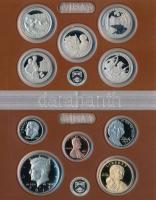 Amerikai Egyesült Államok 2017S 1c-1$ (5xklf) forgalmi sor, műanyag tokban + 1/4$ Cu-Ni "Csodál...