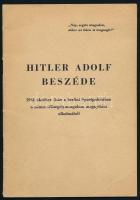 1941 Hitler Adolf beszéde a a belrini Sportpalotában a német télisegélymozgalom megnyitása alkalmából 24p.