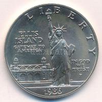 Amerikai Egyesült Államok 1986P 1$ Ag "Szabadság-szobor" kapszulában, karton dísztokban T:...