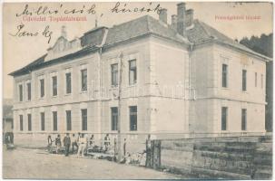 1909 Topánfalva, Topersdorf, Campeni; Főszolgabírói hivatal. Csiky Testvérek kiadása / court (EK)