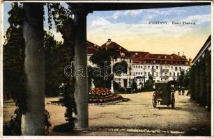 1934 Pöstyén, Piestany; Hotel Thermia, Infanterist / szálloda és fürdőkocsis (EK)