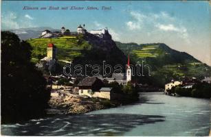 Chiusa, Klausen (Südtirol); am Eisak mit Kloster Säben / Isarco, monastery (EK)