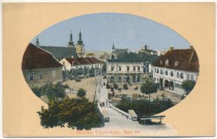 1913 Marosvásárhely, Targu Mures; Bem tér, piac. Révész Béla kiadása / square, market (EK)