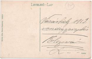 1913 Marosvásárhely, Targu Mures; Bem tér, piac. Révész Béla kiadása / square, market (EK)