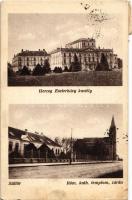 1938 Süttör (Fertőd), Herceg Esterházy kastély, Római katolikus templom, zárda. Mentes Jenő kiadása (EK)