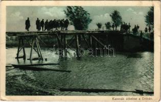 1915 Katonák átkelése a Drinán. Az Érdekes Újság kiadása / WWI K.u.K. (Austro-Hungarian) military, soldiers crossing the Drina river (EB)