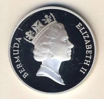 Bermuda 1986. 1$ Ag "WWF-Teknős" T:PP Tanúsítvánnyal!