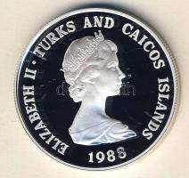 Turks & Caicos 1988. 1C Ag "WWF-Iguana" T:PP Csak 25.000db! Tanúsítvánnyal!